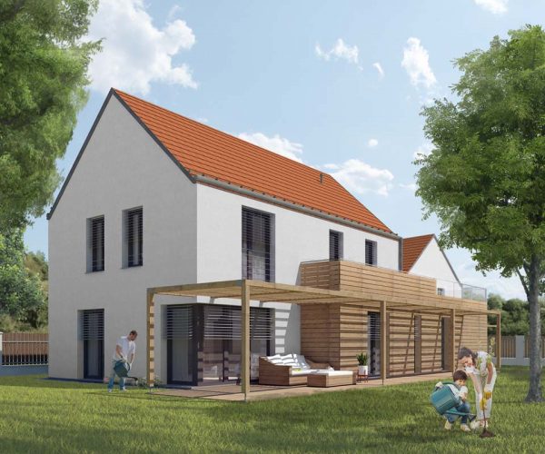 Výstavba rodinných domů Česspol – Otvovice - vizualizace